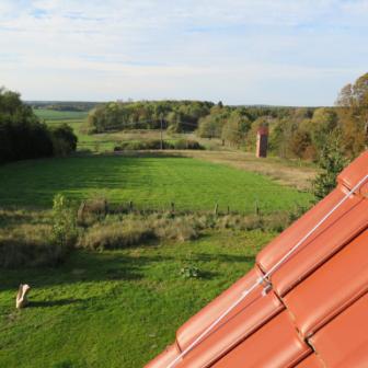 Blick vom Haus ins Tal